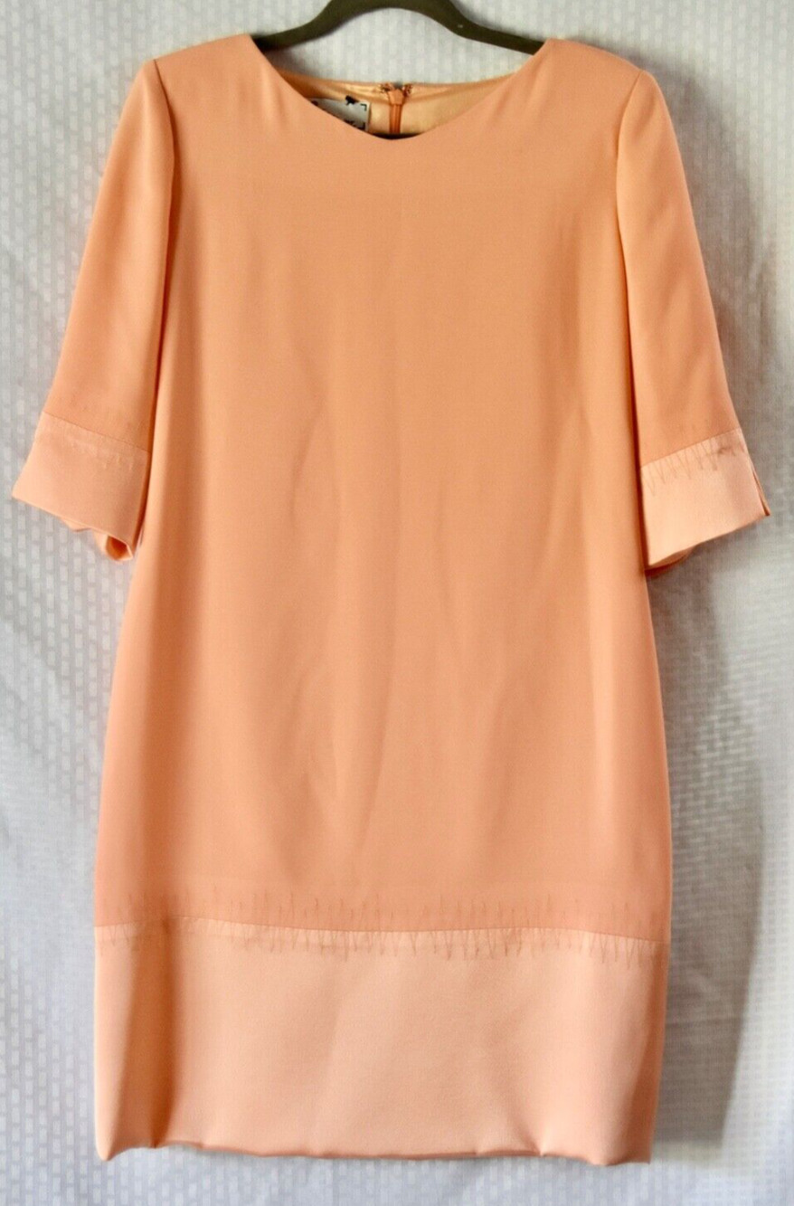 Lourdes Chavez Haute Couture Silk-Wool Blend Kimono Sleeves Blouson Dress